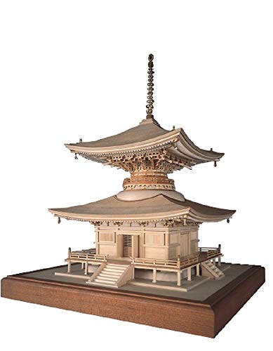 Woody JOE 1/50 Ishiyamadera pagoda (laser cut) Wooden Mini Model Kit NEW_1