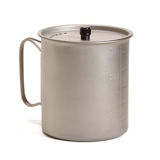Vargo Titanium Ti-lite Mug 750T-401 9.7x10.4cm Silver Outdoor Gear with Lid, Bag_1