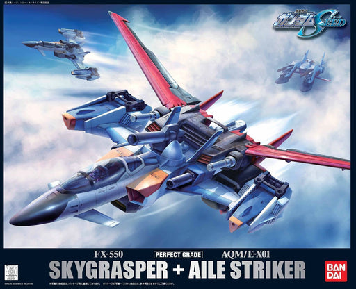 BANDAI PG 1/60 FX-550+AQM/E-X01 SKYGRASPER + AILE STRIKER Model Kit Gundam SEED_1