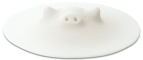 Marna White Piggy Drop Lid Silicone White Microwave, Dishwasher Safe K091 NEW_1