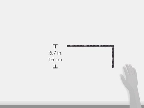 Shinwa Sokutei Sunday Carpenter Steel square (15 × 30 cm) 12416 NEW from Japan_2