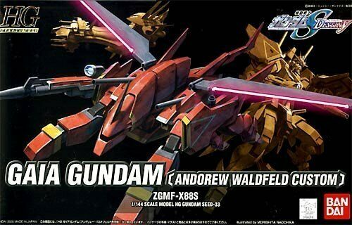 BANDAI HG 1/144 Gaia Gundam Andrew Waldfeld Custom Gundam Plastic Model Kit NEW_1