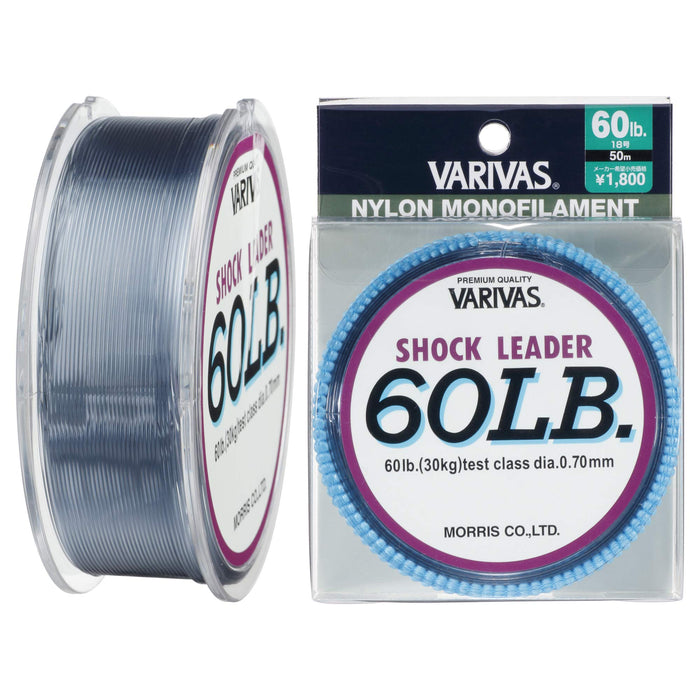 MORRIS VARIVAS Shock Leader Nylon 50m #18 60lb Fishing Line ‎21055 Blackbass NEW_1