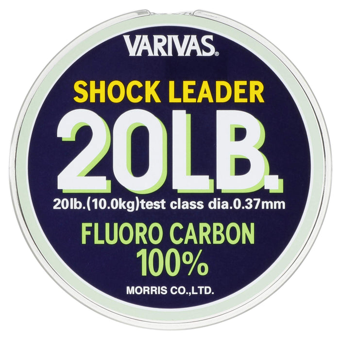 MORRIS VARIVAS Shock Leader Fluorocarbon Line 30m #5 20lb Natural Seabass NEW_3