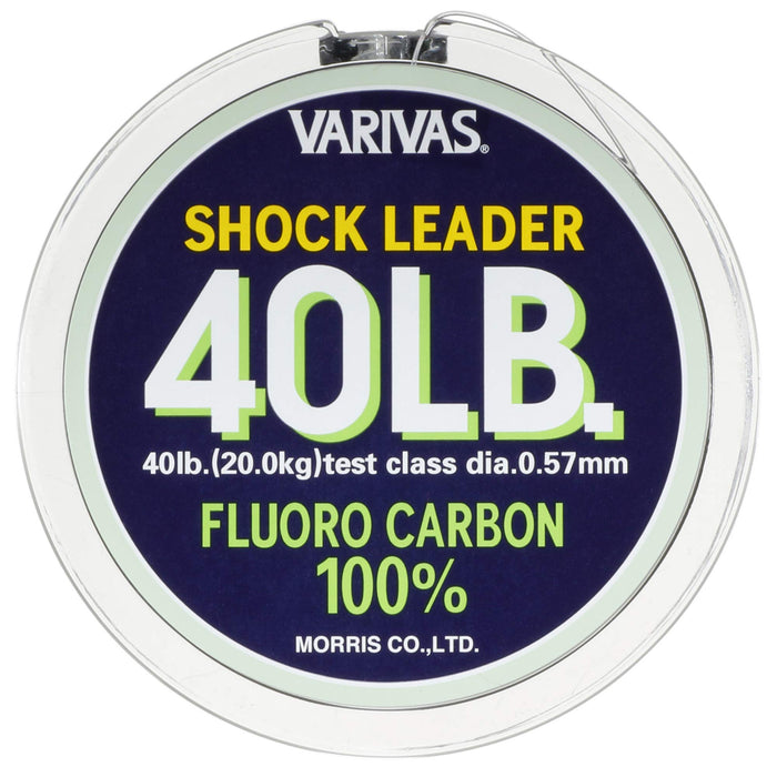 MORRIS VARIVAS Shock Leader Fluorocarbon Line 30m #12 40lb Natural ‎21086 NEW_3