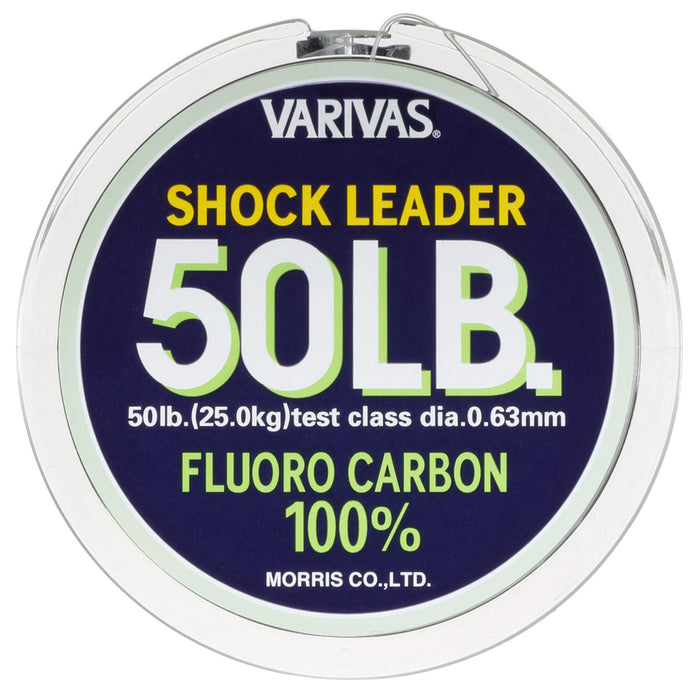 MORRIS VARIVAS Shock Leader Fluorocarbon Line 30m #14 50lb Natural Seabass NEW_3