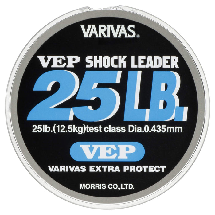 MORRIS VARIVAS VEP Shock Leader Nylon 50m #7 25lb Fishing Line Natural Blackbass_3