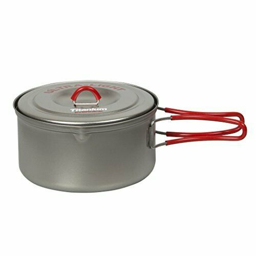 EVERNEW ECA252R Titanium Ultra Light Cooker 2 RED NEW from Japan_1