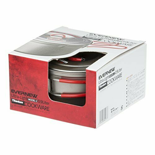 EVERNEW ECA252R Titanium Ultra Light Cooker 2 RED NEW from Japan_4