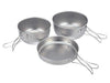 Snow Peak Titanium UL Outdoor Cookware Frying pan and two dishes STW-001T NEW_1