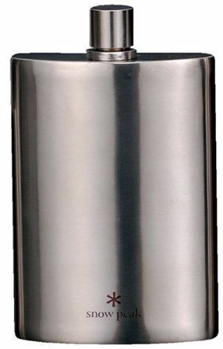 snow peak T-012 FLASK TITANIUM (M) with Synthetic Leather Case NEW from Japan_1