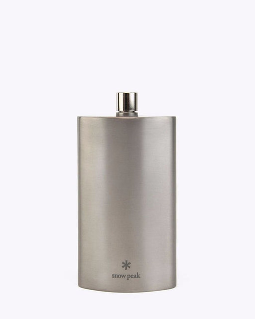 snow peak T-013 FLASK TITANIUM (L) with Synthetic Leather Case NEW from Japan_1