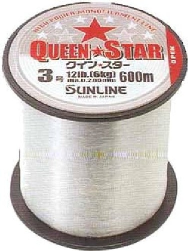 SUNLINE Queen Star Nylon Line 600m #3 12lb Clear Fishing Line ‎‎806041 NEW_1