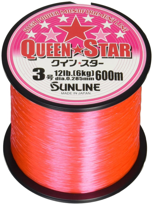 SUNLINE Queen Star Nylon Line 600m #3 12lb Pink Saltwater Fishing