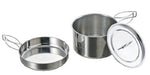 CAPTAIN STAG M-5511 Stainless Steel Ramen Cooker Pot 2L Set Outdoor Cookware NEW_1