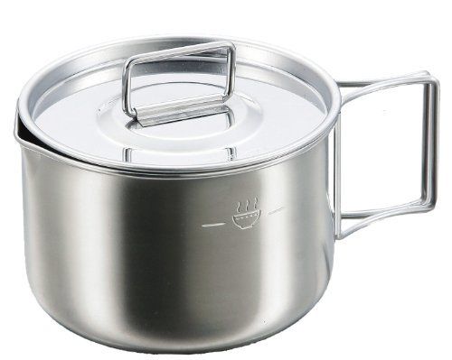 CAPTAIN STAG M-5512 Stainless Steel Ramen Cooker 570ml for Noodle Refill Outdoor_1