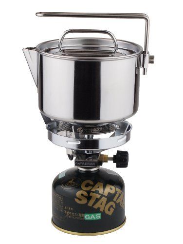 CAPTAIN STAG M-7296 Camping Kettle Cooker 14cm 1.3L Outdoor Cookware NEW Japan_3