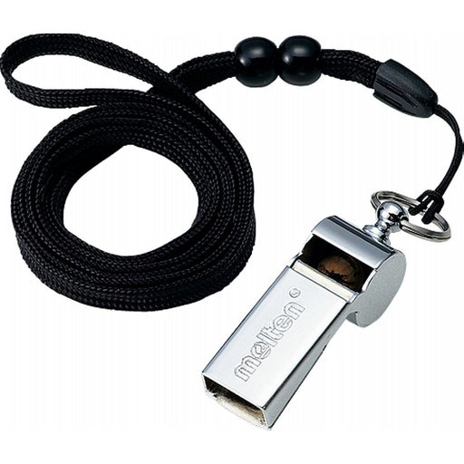 molten metal whistle WN Chrome Plate Brass Unisex Adult with Neck Strap Rope NEW_2