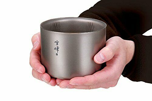 Snow Peak Titanium Stacking Double Wall Cup H300 NEW from Japan_3
