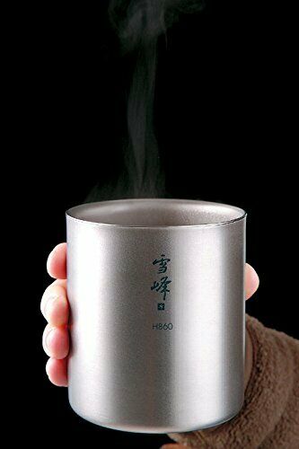 Snow Peak Titanium Stacking Double Wall Cup H300 NEW from Japan_4