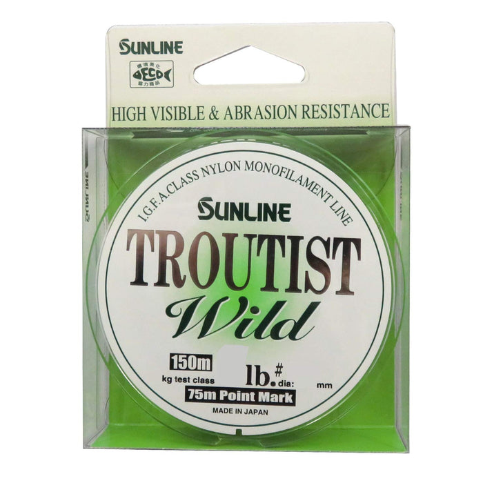 SUNLINE Torautisuto Wild Nylon Line 150m #1.25 5lb Super Mat Green Fishing Line_1