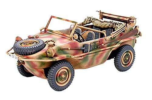 TAMIYA 1/48 German Pkw.K2s Schwimmwagen Type166 Model Kit NEW from Japan_1