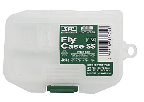 MEIHO SFC Fly Case SS Clear (103 x 73 x 23 mm) With 6 variable dividers NEW_1