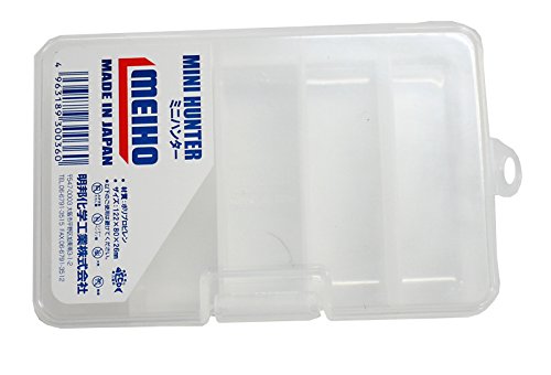 MEIHO Tackle Box Mini Hunter Clear (103 x 68 x 12mm) Worm proof NEW from Japan_1