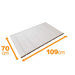 Topre M11 Folding Bathtub Lid Rakuness 70x109cm Ivory polypropylene NEW_2