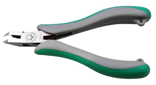 Tsunoda Trinity edge nipper 120mm TM-10 Slanted tip type Green elastomer grip_1