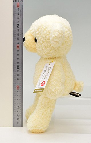 Doshin Original Made in Japan Fluffy Bear Plush Doll M size H29cm Cream 1046 NEW_3