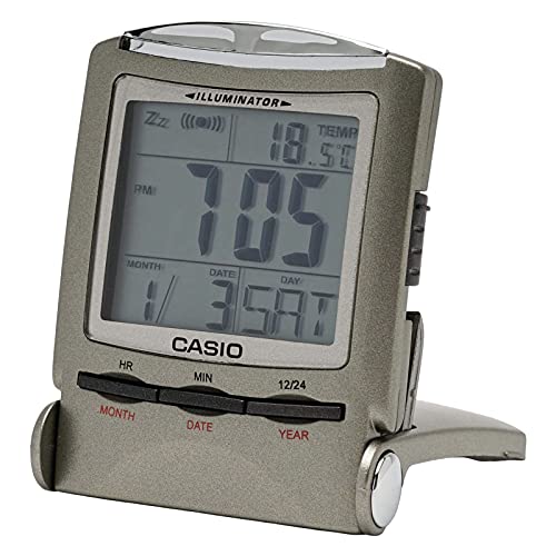 CASIO travel clock PQ-50J-8 display Digital Folding thermometer calender NEW_1