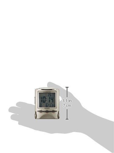 CASIO travel clock PQ-50J-8 display Digital Folding thermometer calender NEW_5