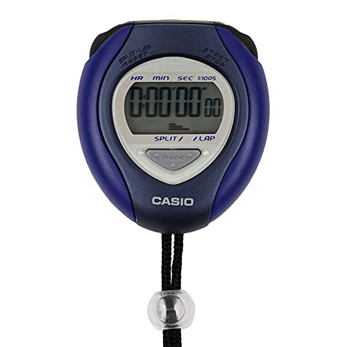 CASIO Stop Watch wrap Time Sprit Measurement Blue HS-6-2JH Resin Simple NEW_1