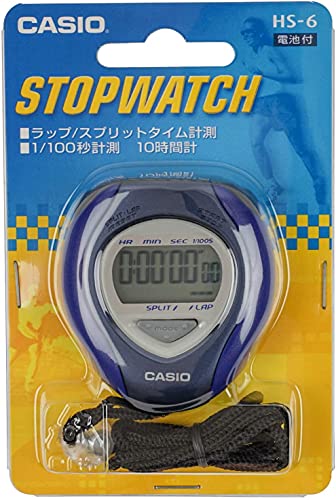 CASIO Stop Watch wrap Time Sprit Measurement Blue HS-6-2JH Resin Simple NEW_3