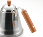 Cafe Time IH200V Wood Handle Drip Pot 1.0L SH7090 Stainless Steel Made in Japan_2