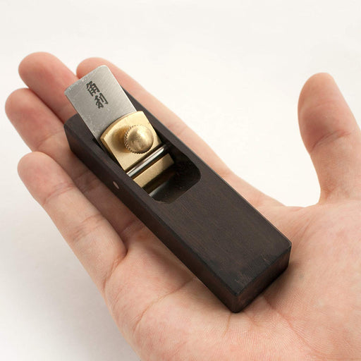 KAKURI Ebony Mini plane No.6 Inner flat shaving 18mm w/ PP Case Easy adjustment_2