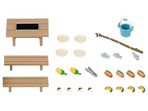 Sylvanian Families Calico Critters furniture family barbecue set KA-615 NEW_2