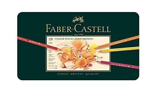 Farber Castel polychromos colored pencil set 120 colors canned 110011 NEW_1