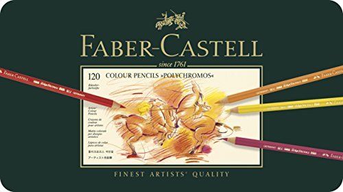 Farber Castel polychromos colored pencil set 120 colors canned 110011 NEW_2