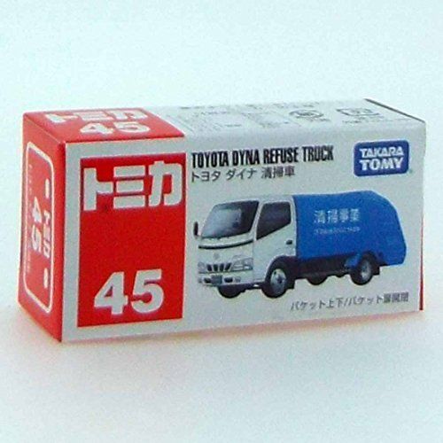TAKARA TOMY TOMICA No.45 TOYOTQA DYNA REFUSE TRUCK (Box) NEW from Japan F/S_2