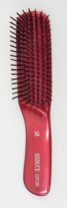 Eihodo SEDUCE Hair Care Brush L SEN-705 R Red detangling W39xD200xH34mm NEW_3