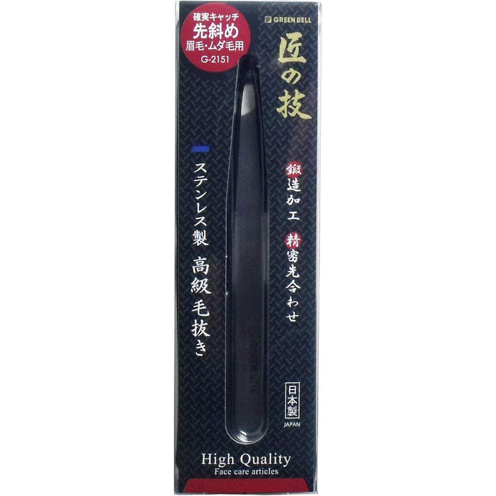 Takuminowaza Stainless steel high grade tweezers eyebrows G-2151 Made in Japan_1