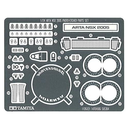 Tamiya 1/24 ARTA NSX 2005 Etching Parts Set No.12 Detail Up Series 12612 NEW_5