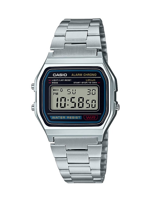 Casio Standard watch A-158WA-1 Silver Plastic Pack Water Resist Stainless Steel_1