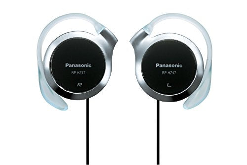 Panasonic RP-HZ47-K on-ear clip headphones ear hanging type Silver Black NEW_1