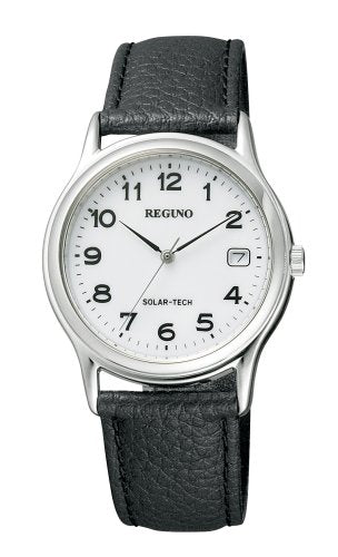 CITIZEN Watch REGUNO Solartec standard model RS25-0033B Men Black Leather NEW_1