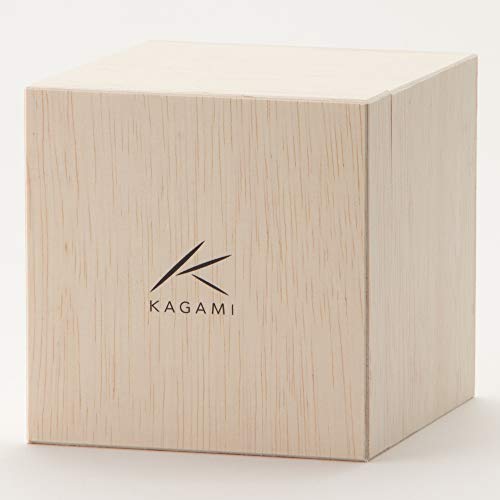 Kagami Crystal square log on the rocks T394-312 Made in Japan NEW_4