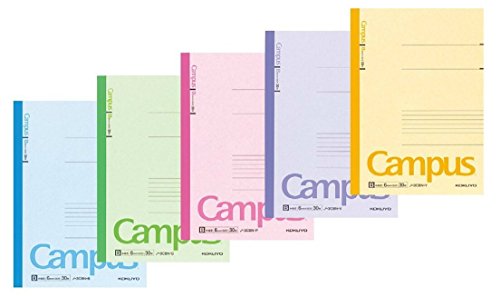 KOKUYO Campus Notebook 5 Pack 5 Colors Assorted B5 B Ruled 30 Sheets NEW_2