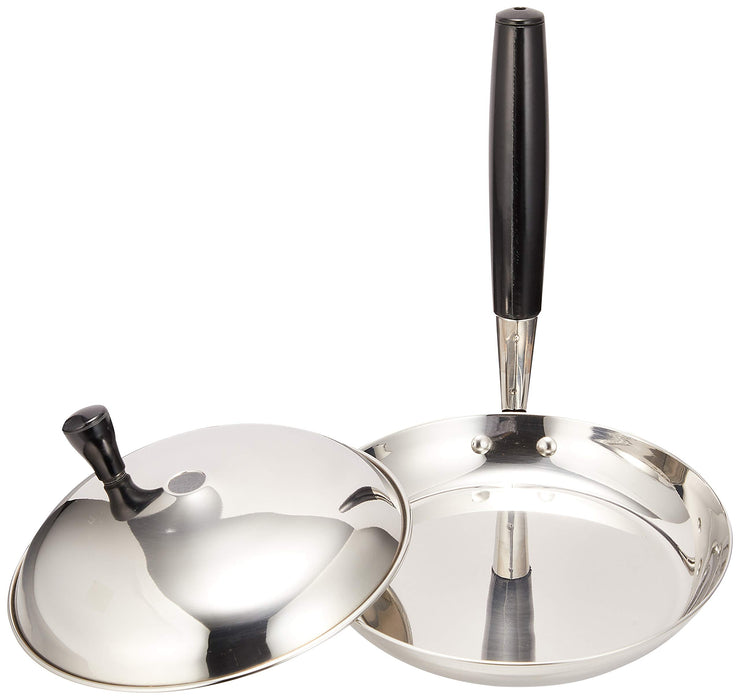 Pearl Metal Stainless Steel Donburi Pan with Lid 16cm 3 Layer Bottom H-7585 NEW_3